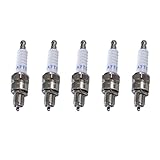 Filetage extérieur : 10,0 mm AISEN Lot de 5 bougies d\'allumage A7TC pour Baotian BT49QT-9 BT50QT-9 Remplace NGK CR7HSA