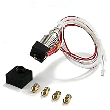 V2 V3 Hot End Kit, All Metal 3D Printer Hotend Assembly, Upgraded Replacement Part for Creality Ender 3/3 Pro/3 V2, Clog-Resistant High Temperature Extruder Parts- 1 Pack