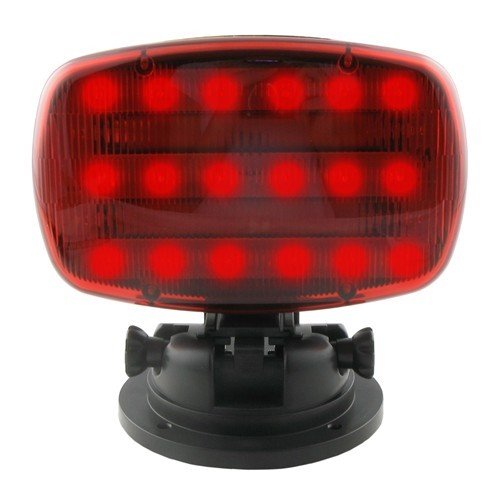 Custer Products Inc Hf18r-mb Red Led Light, Battery Powered, Heavy Duty Adjustable Magnetic Base