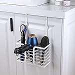 YIGII Hair Dryer Holder Adjustable Height - Hair Tool Organizer White Bathroom Organizer Hot Styling Tools Storage for Hair Dryer, Flat Iron, Curling Iron, Straightener - Image 3
