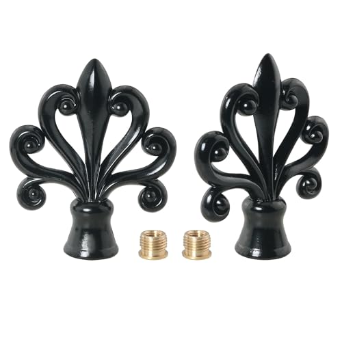 DGBRSM 2PCS Solid Lamp Finials Caps Tapped of Tops for Lamp Shade Holder Harp Lamp Finial Knob Lamp Accessories