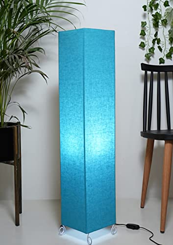 Image of Cotton Fabric Floor Lamp for Bedroom's Desk Lamp for LivingRoom, Bed Room, Office | Night Stand Dimmable Room Floor Lamp for Reading Corner Lamp | Bulb Included