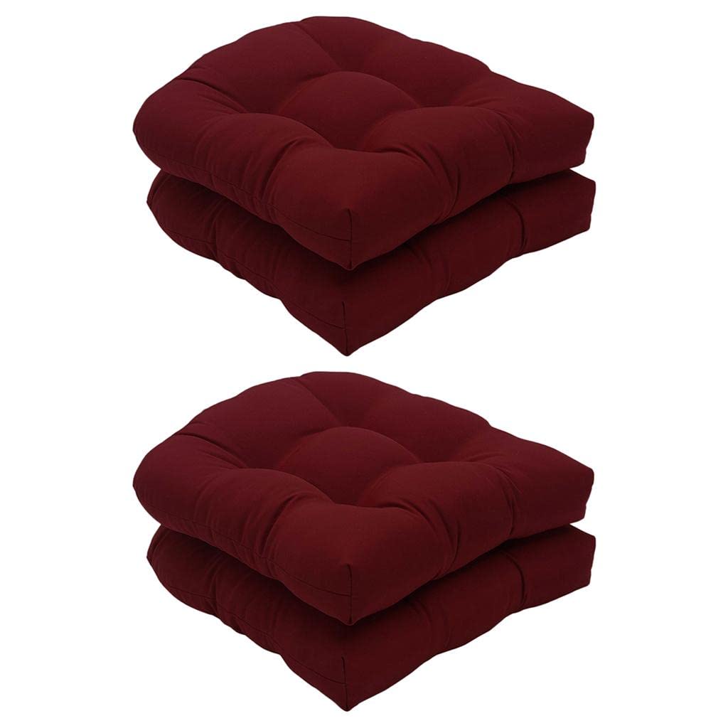 Enakshi® 4x Dining Room Garden Patio Soft Chair Seat Pad Cushion Home Decor Wine Red|Home & Garden | Yard, Garden & Outdoor Living | Patio & Garden Furniture | Cushions & Pads-image-40