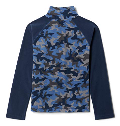 Columbia Baby Boys' Toddler Glacial III Fleece Printed Half Zip, Night Tide Trad Camo (A)/coll Navy