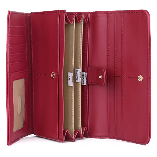 Julia Buxton Bianca Wallet Red2