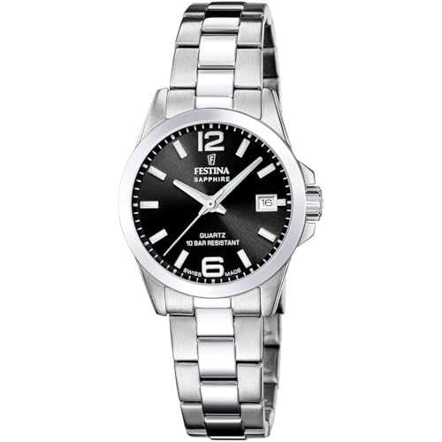 Festina Orologio Donna F20049/6 Swiss Made Acero Clasico Cassa Di Acciaio Inossidabile 316L Grigio Cinturino In Acciaio Inossidabile 316L Grigio - 3
