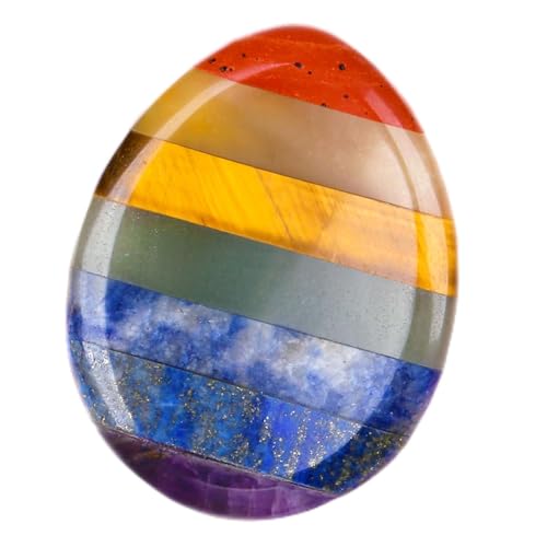 MAIBAOTA Chakra Worry Stone for Anxiety Relief Healing Cryst