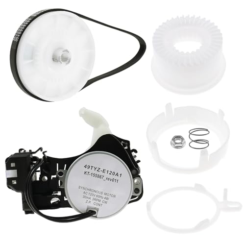 W10913953 49TYZ-E120A1 Washer Shift Actuator & W10721967 Pulley Clutch Kit & W10006384 Drive Belt, Replacement Parts Kit Fit for Whirl-Pool Ken-More May-tag...