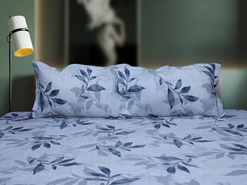 Image of Super Bedzz by Prihaal Decor Cotton Double Size Bedsheet with 2 Pillow Cover Size:108x108 (Blue 4) bedsheet for Double Bed, Cotton Double bedsheet, Suitable for Bedroom, Gift Set