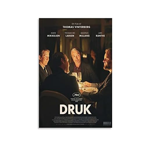 Mads Mikkelsen Thomas Bo Larsen affischer rum dekor bilder för vardagsrum kanvas väggkonst för sovrum 50 x 75 cm (20 x 30 tum)