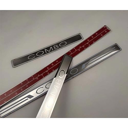 VTGCLT 4 Pezzi Auto Acciaio Inox Battitacco, per