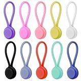 Attaches magnétiques en silicone pour câbles, lot de 10 attaches magnétiques réutilisa...