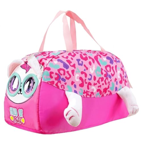 Image of Kids 3D Print Duffel Bag - Boys Travel, School & Sports Bag (CAT)