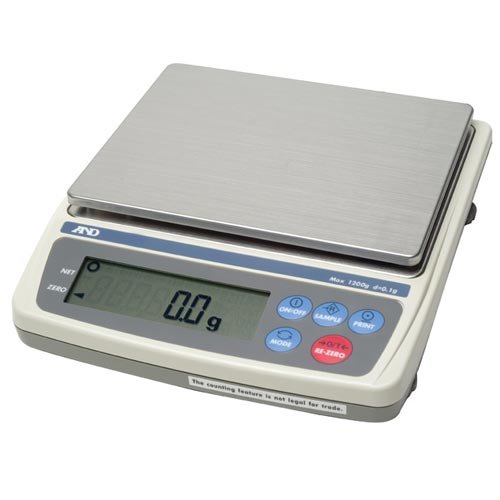 D8 EW-1500i Digital Bench Scale, 300g x 0.1g, 600g x 0.2g, 1500g x 0.5g, LCD Display, Grey, Stainless Steel