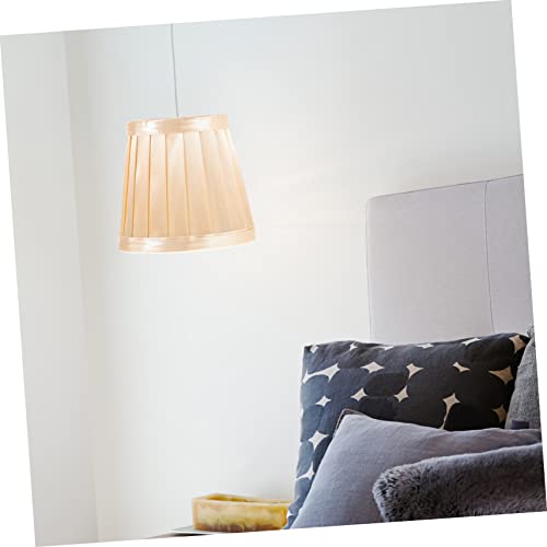 Image of Cloth Lampshade for Ceiling and Wall Lights Vintage Barrel Design Easy to Install for Home Hotel Living Room and Study