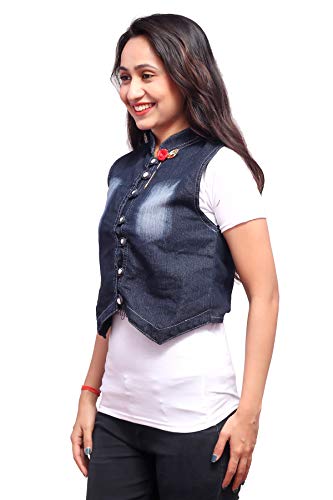 Image of FNOCKS Women's Solid Regular Jacket (JKWJK Black Free Size)
