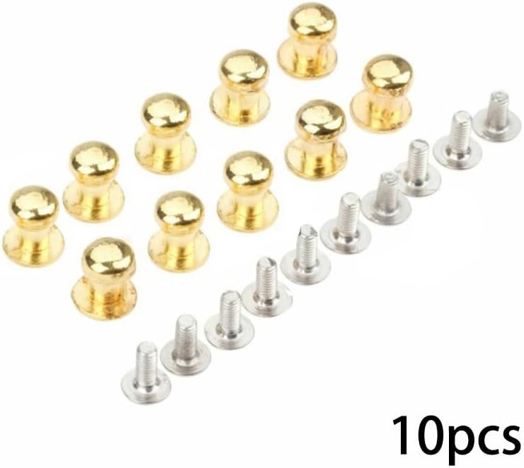 10pcs Small Door Handles, Pull Door Knobs for Box Cabinet Chests Case Drawer 7 * 10mm, Nipple Nail Handle Drawer Handle_Bronze