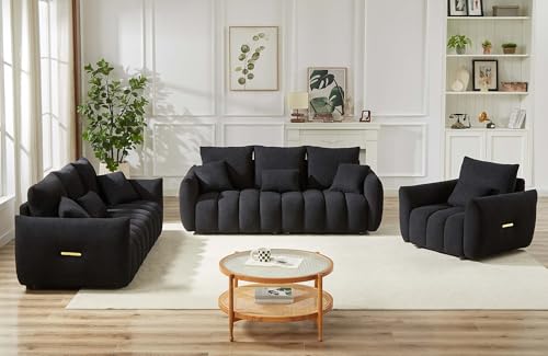 Sillón moderno plegable Teddy color negro miniatura 6