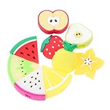 Homoyoyo 9pcs Cute Fruit Cable Protector Cover for -Tear Data Cable Cover Flexible Charger Accessories Watermelon Strawberry Pineapple Dragon Fruit Pear Lemon Shapes