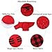 Brabtod Quilting Small Dog Winter Coat,Wateproof Dachshund Clothes with Fleece Lining,Miniature Dachshund Jacket with Leash Hole,Thick and Keep Warm-Red-S