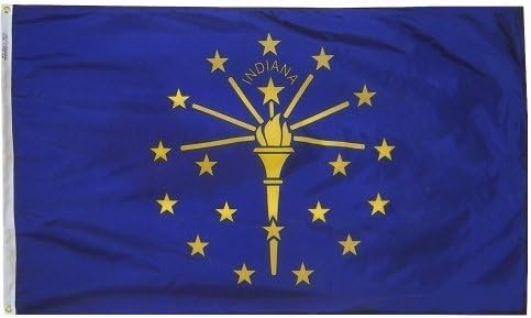 4x6' Indiana Nylon State Flag - All Weather, Durable, Outdoor Nylon Flag - All Star Flags