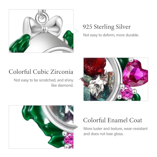 Image of GNOCE Christmas Charm Silver Plated & Sterling Silver Bracelet Gift