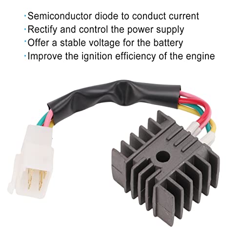 Aramox Regulador de tensão de retificador de motocicleta, retificador de tensão de motocicleta 31700