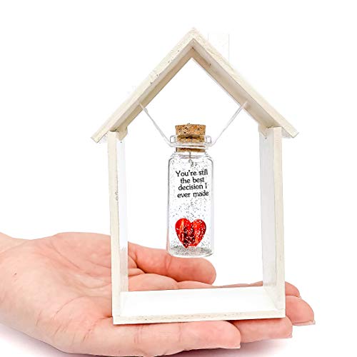 Heart and Message in a Bottle Figurine
