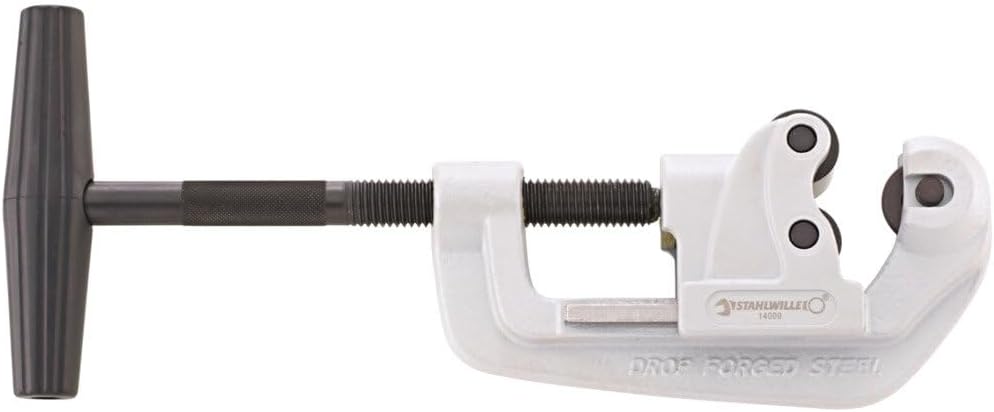 STAHLWILLE 14000 STABILE, Pipe Cutter for Cutting Iron and Stainless Pipes, 1 Cutting Wheel, Pipe Outer Diameter 0.4-1.6 inches (10-42 mm)