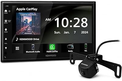 KENWOOD DMX4710S Digital Car Stereo (50W x 6-Ch), Apple CarPlay & Android Auto Compatible, Bluetooth-Enabled Head Unit with 6.8" LCD Display | Plus KENWOOD CMOS-230LP1 Universal Backup Camera