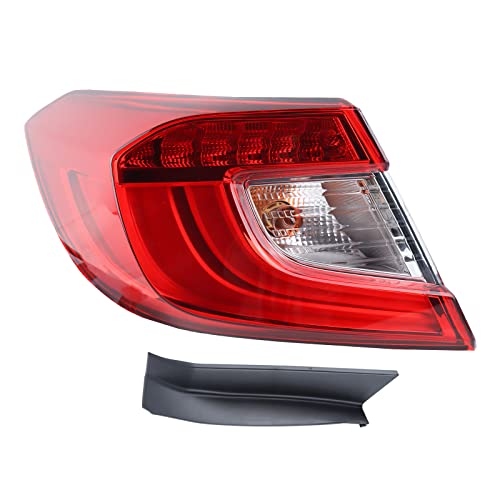 Duolctrams Led Brake Tail Light Rear Lamp Assembly Left Driver Side Compatible For 2018-2022 Honda Accord Sedan Taillights Harness Set #TOP6
