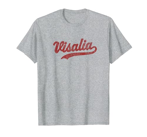 Gráfico deportivo vintage de Visalia California CA Camiseta