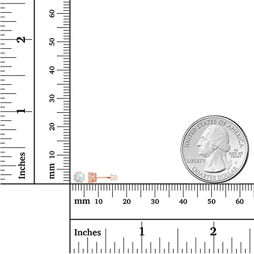 Solid 14K Gold 4mm Round Natural Birthstone Screwback Stud Earrings For Women | 4mm Crown Set Earrings | 14K Gold Natural or Created Gemstone Screwback Earrings For Women4