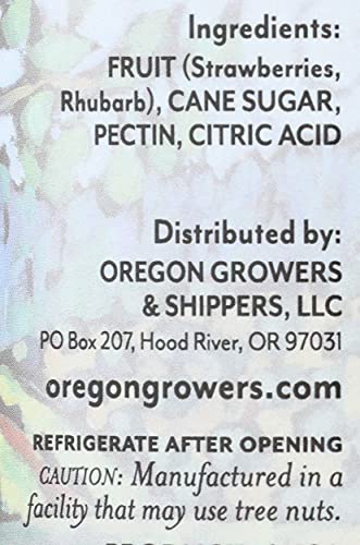 Oregon Growers Strawberry Rhubarb Spread, 12 Oz #TOP3
