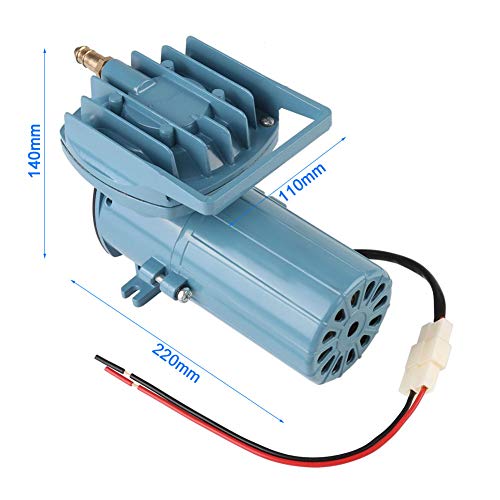 Yosoo Commercial Air Pump, Aquarium Air Pump DC 12V 35W Air Pump Aerator for Fish Pond Aquaculture Aquarium Accessory Tool Oxygen Aerator Pump For Aquarium Fish Tank Fountain Pond & Hydroponics - Thumbnail 5
