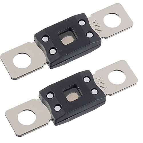 SIGANDG 225A MEGA High Current Fuse AMG Fuse 225 Amp Bolt-on Fuse for Cars, Trucks, Construction Vehicles, Buses, Caravans (2 Pcs)