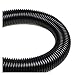 PLYUFQVFN Vacuum Cleaner Hose Inner 60mm/Outer 70mm Soft Pipe Durable Straws Vacuum Tube General Industrial Vacuum Cleaner Bellows(Black-2m (60mm))