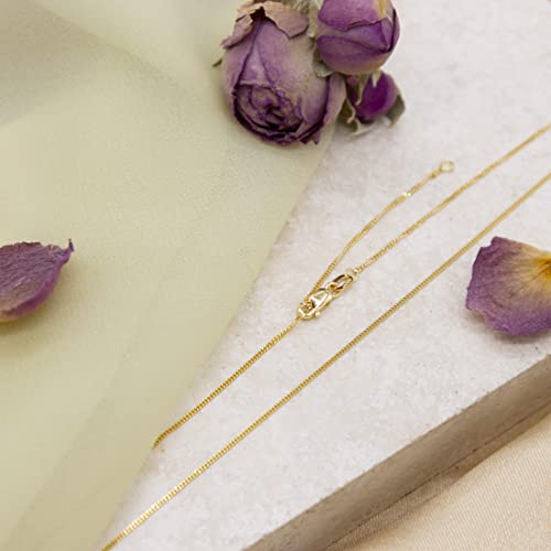 Carissima Gold Damen 1 mm Diamantschliff Curb Halskette 18k (750) Gelbgold