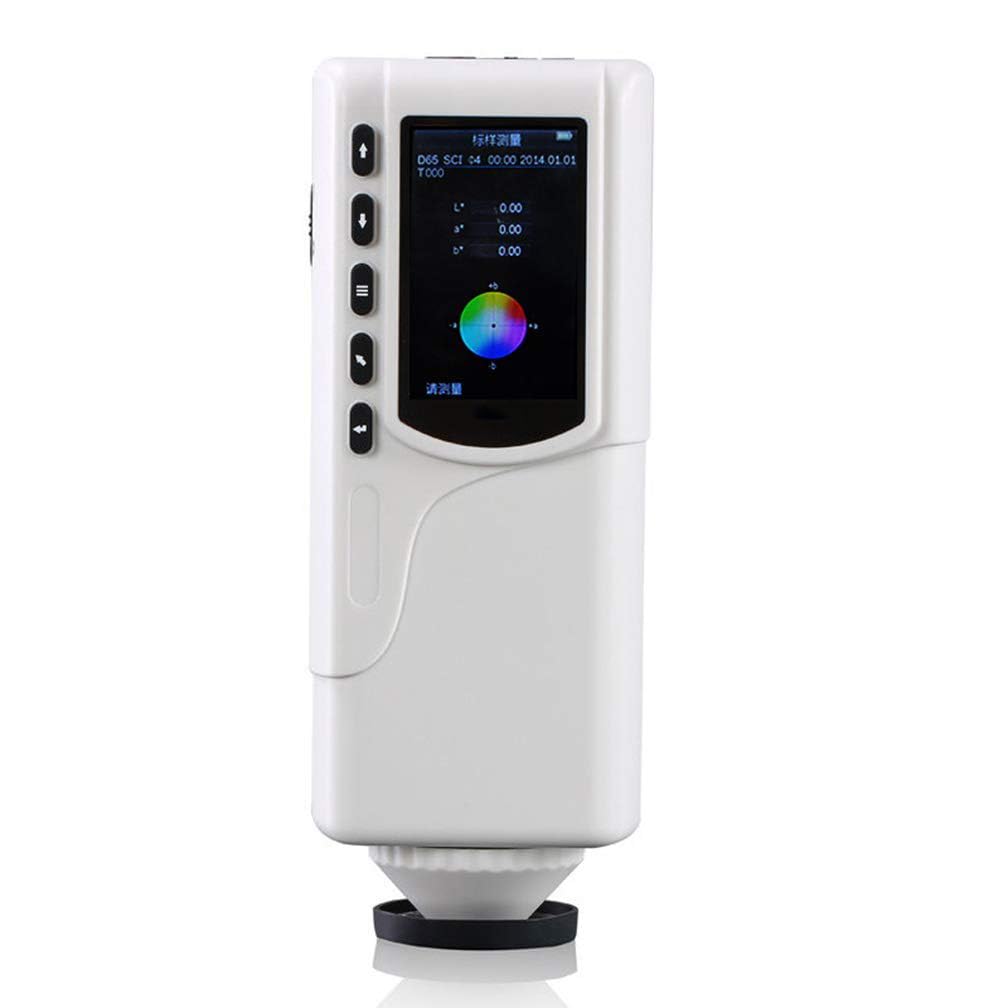 Double Locating Colorimeter Color Difference Meter Test Analyzer Switchable Apertures 4mm and 8mm with PC Software TFT Color Screen Display
