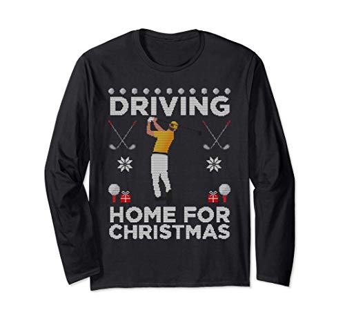 Driving Home For Christmas Golf Drive hässliche Weihnachten Langarmshirt Cover