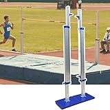 Verstellbare Hochsprungsständer 30-230 cm, tragbares Trainingsgerät 1 Paar mit beweglichem Sockel für Leichtathletik und Feld