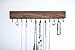 Walnut Natural Wood Wall Jewelry Organizer/Necklace Handmade Holder Hooks Key Holder Hanging Stand Rustic Decor/Best Gift idea/Hooks on Bottom
