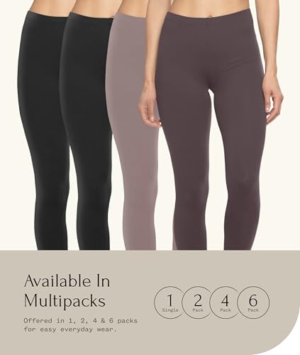 Felina | Velvety Soft Lightweight Leggings | 4-Pack - Image 3