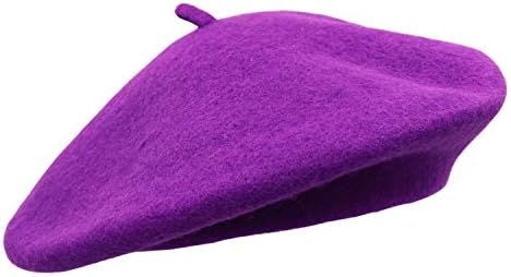 Umeepar Wool French Beret Hat Solid Color Winter Hat for Women