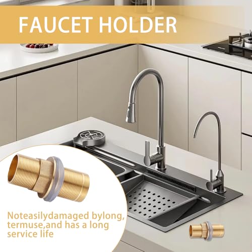 Wasserhahn Verlängerte,Hohe 10cm Wasserhahnverlängerung Mit Gewinderohr,Wasserhahnverlängerung Mit Gewinderohr, Wasserhahn Befestigung Zur Montage Von Armaturen