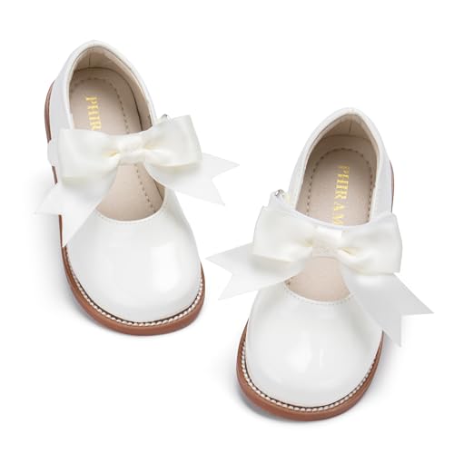 Image of PHIRAMIN Toddler Girl Mary Jane Dress Shoes-Little Girl School Uniform Shoes for Wedding Party