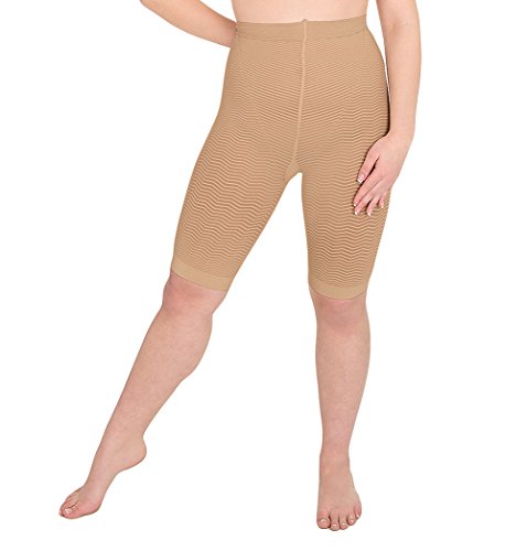 Bermuda Solidea Silver Wave Strong short de compression noisette pour le sport et le yoga