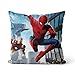 poszewka na poduszki Spiderman poszewki na poduszki nadruki bawełniane poduszki poduszka na kanapę poduszki poszewka na poduszkę zapinana na zamek dekoracja 50 x 50 cm