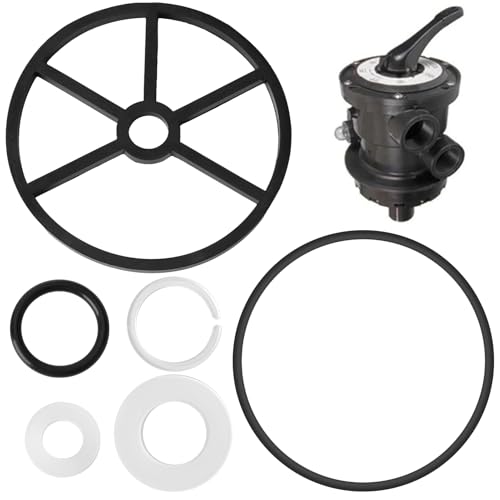 Toaluea 6 Stück Sterndichtung 5 Wege Ventil für Hayward SP0710 SP0710X SP0711 SP0712, Dichtung Ventil Pumpe Pool, Dichtungsring Sandfilteranlage Poolzubehör, Spider-Dichtung Ventilfilter Ersatzteilen