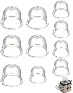 HAPZUR 10 Pezzi Pompa Primer Grande, Ricambi Carburatore, Pompa Primer Bulbo, Pompetta Benzina per Tosaerba, Decespugliatore, Soffiatore, Tagliasiepi, Motosega